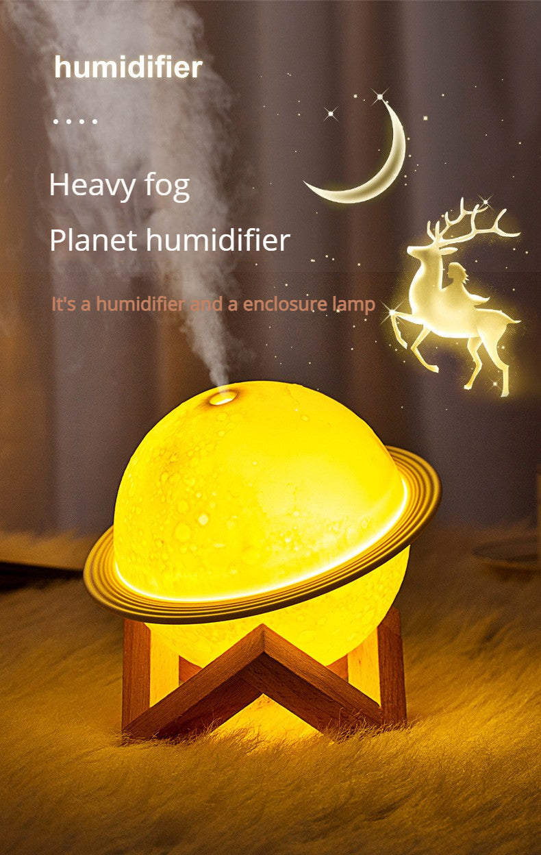 Humificador lámpara planeta 3D