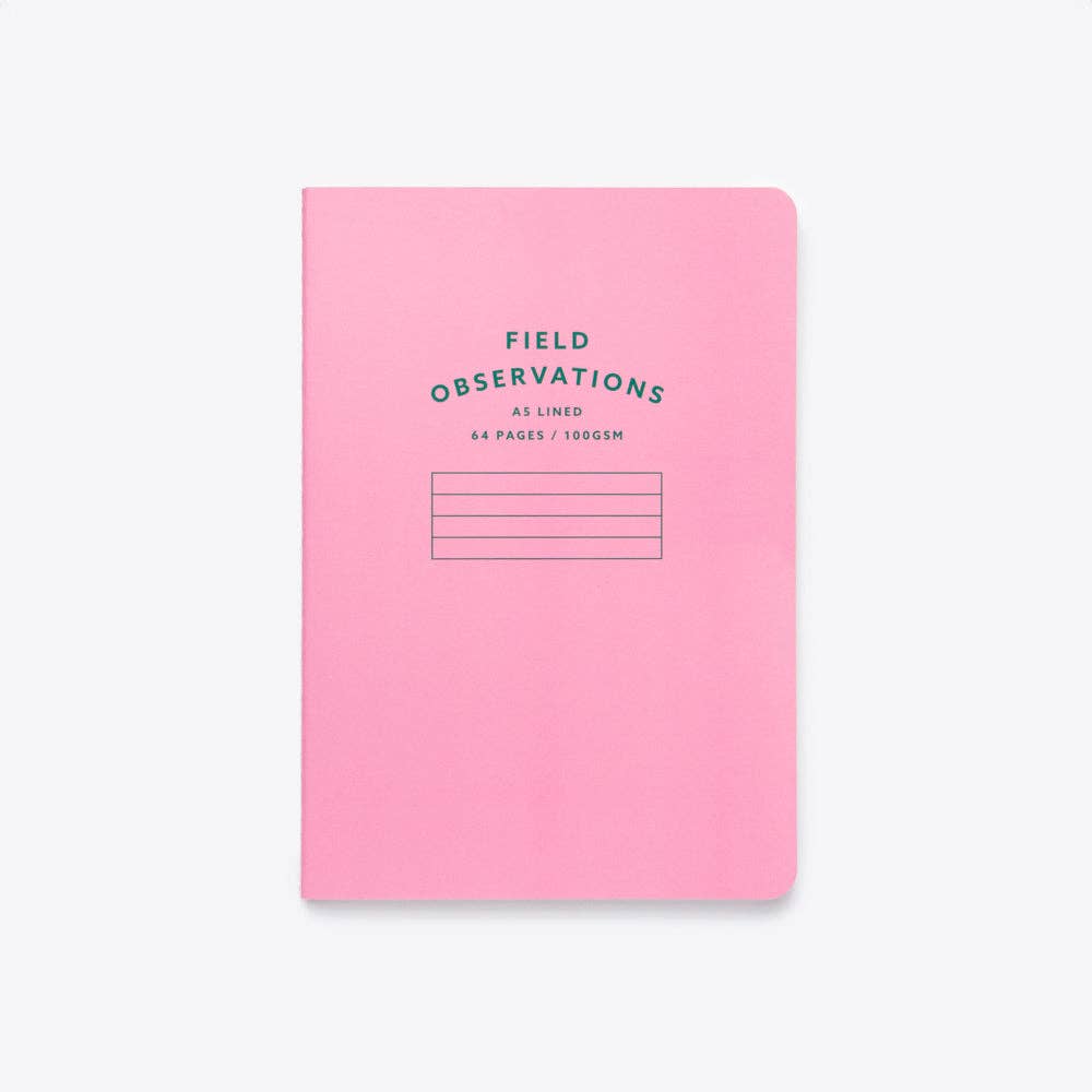 Stitched Notebook - A5: Red / Blank