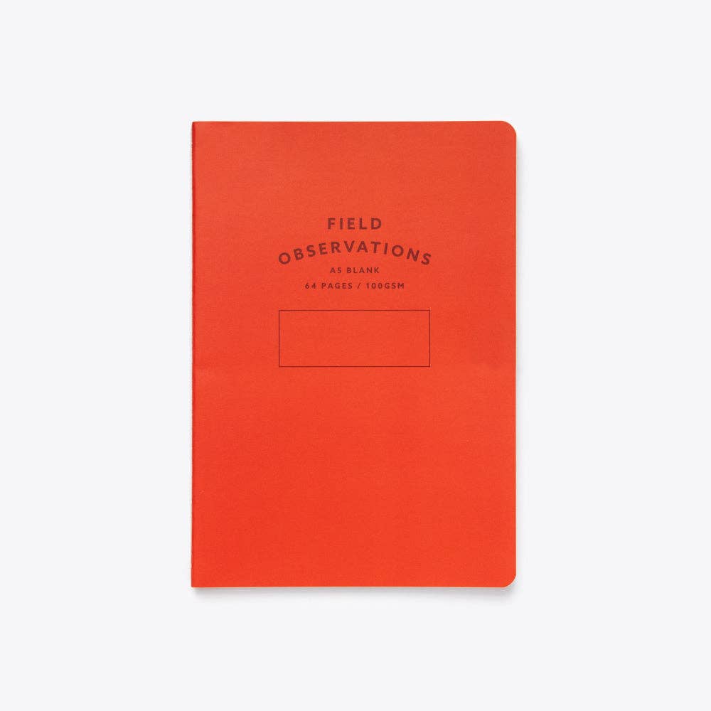 Stitched Notebook - A5: Red / Blank