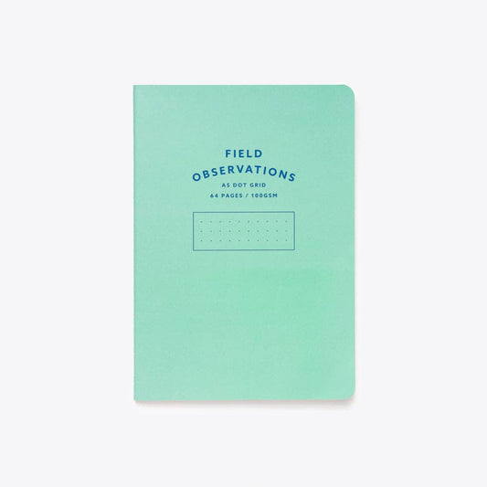 Stitched Notebook - A5: Blue / Dot Grid