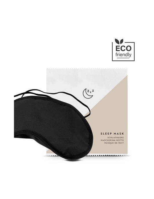 Sleep mask in paper pouch