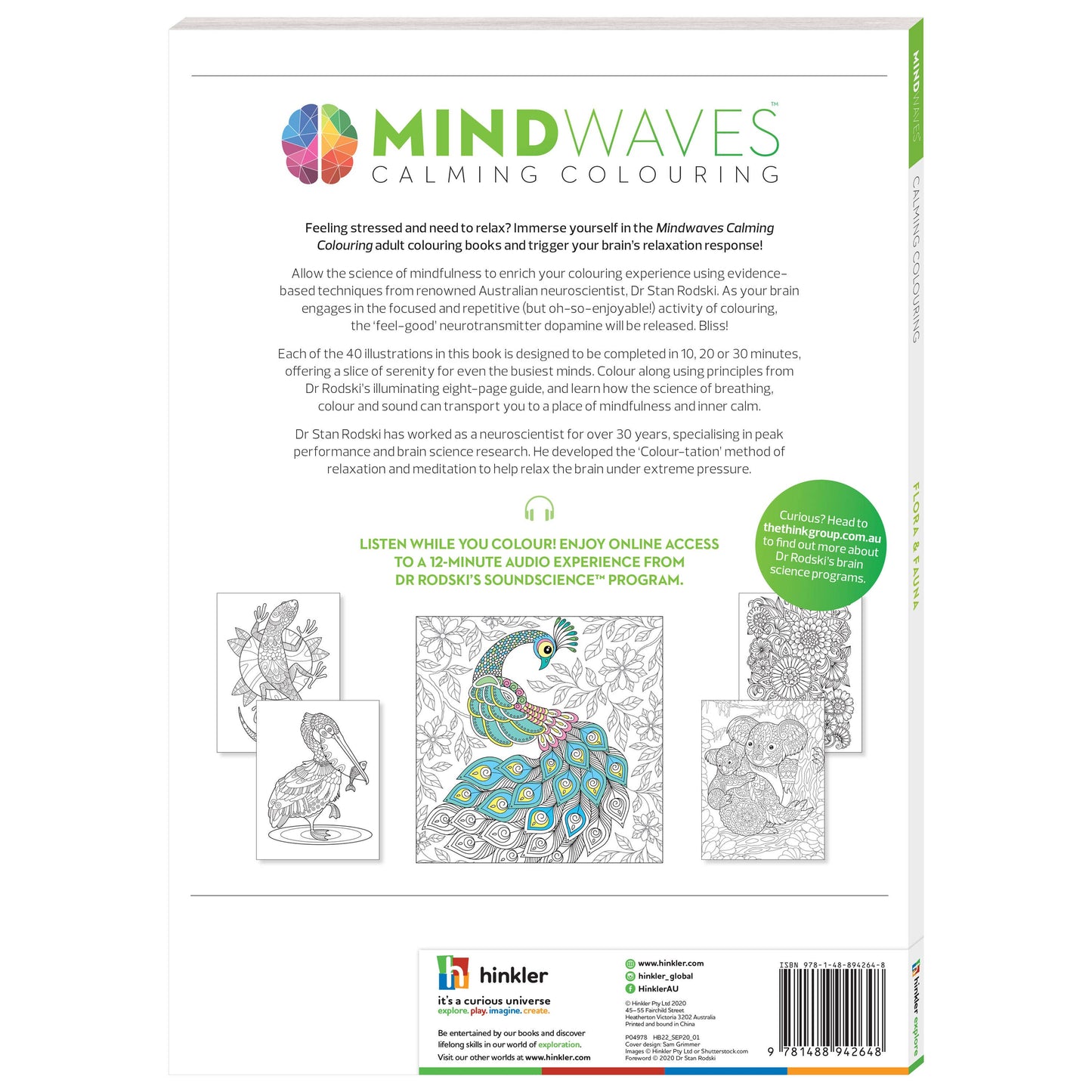 Mindwaves Calming Colouring: Flora & Fauna