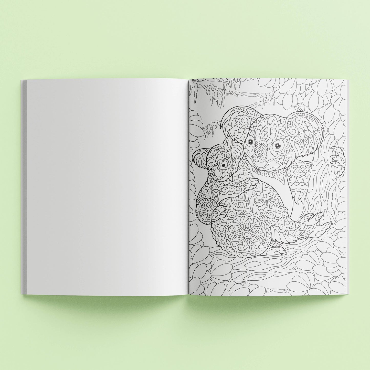 Mindwaves Calming Colouring: Flora & Fauna