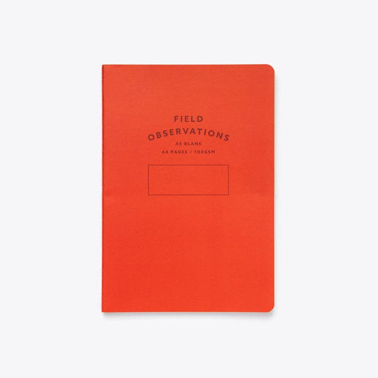 Stitched Notebook - A5: Red / Blank